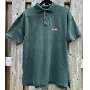 Vintage 90s Jaguar Racing Polo Formula 1 Car Red Green